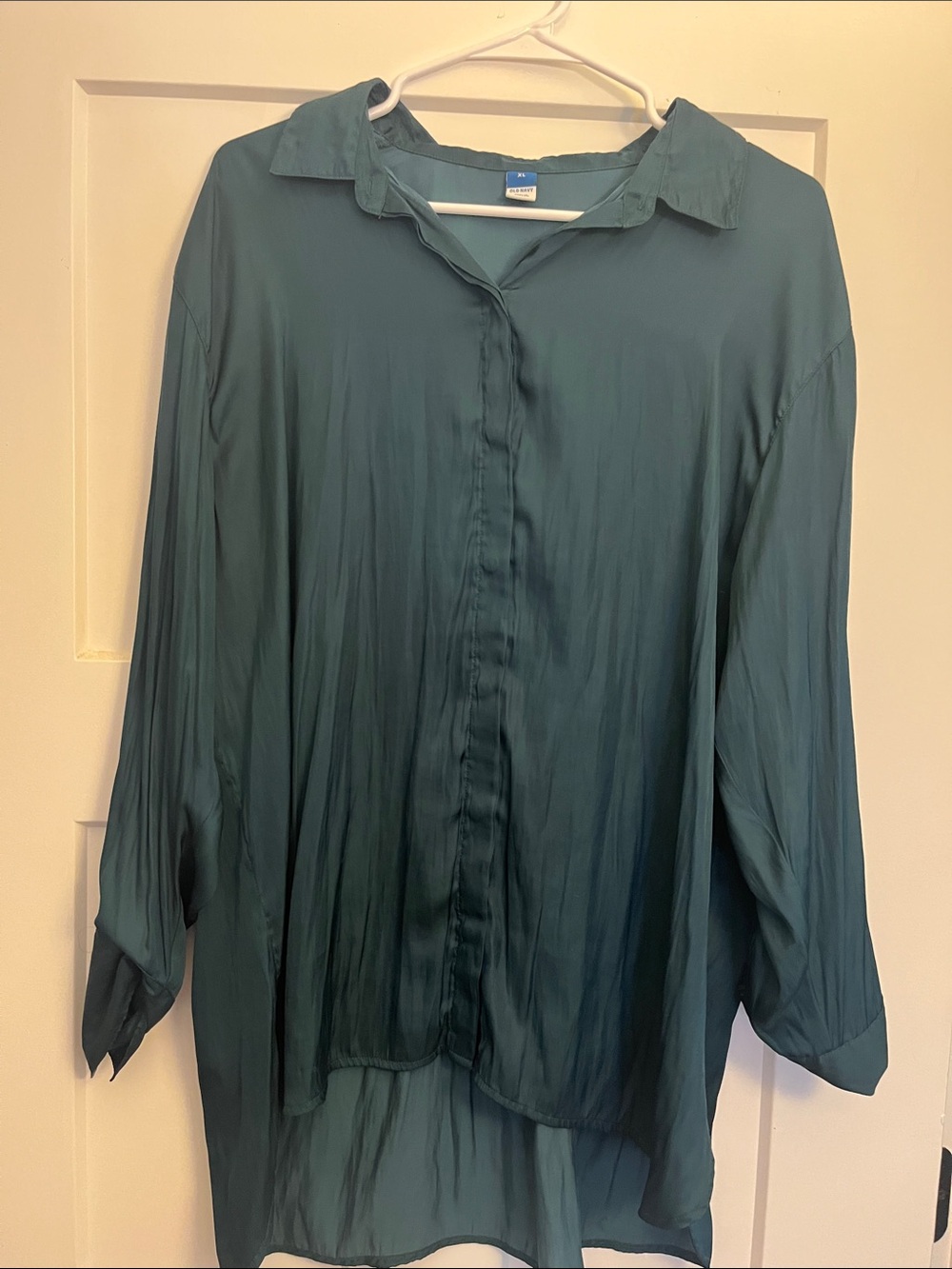 Old Navy Teal Button-Down Blouse